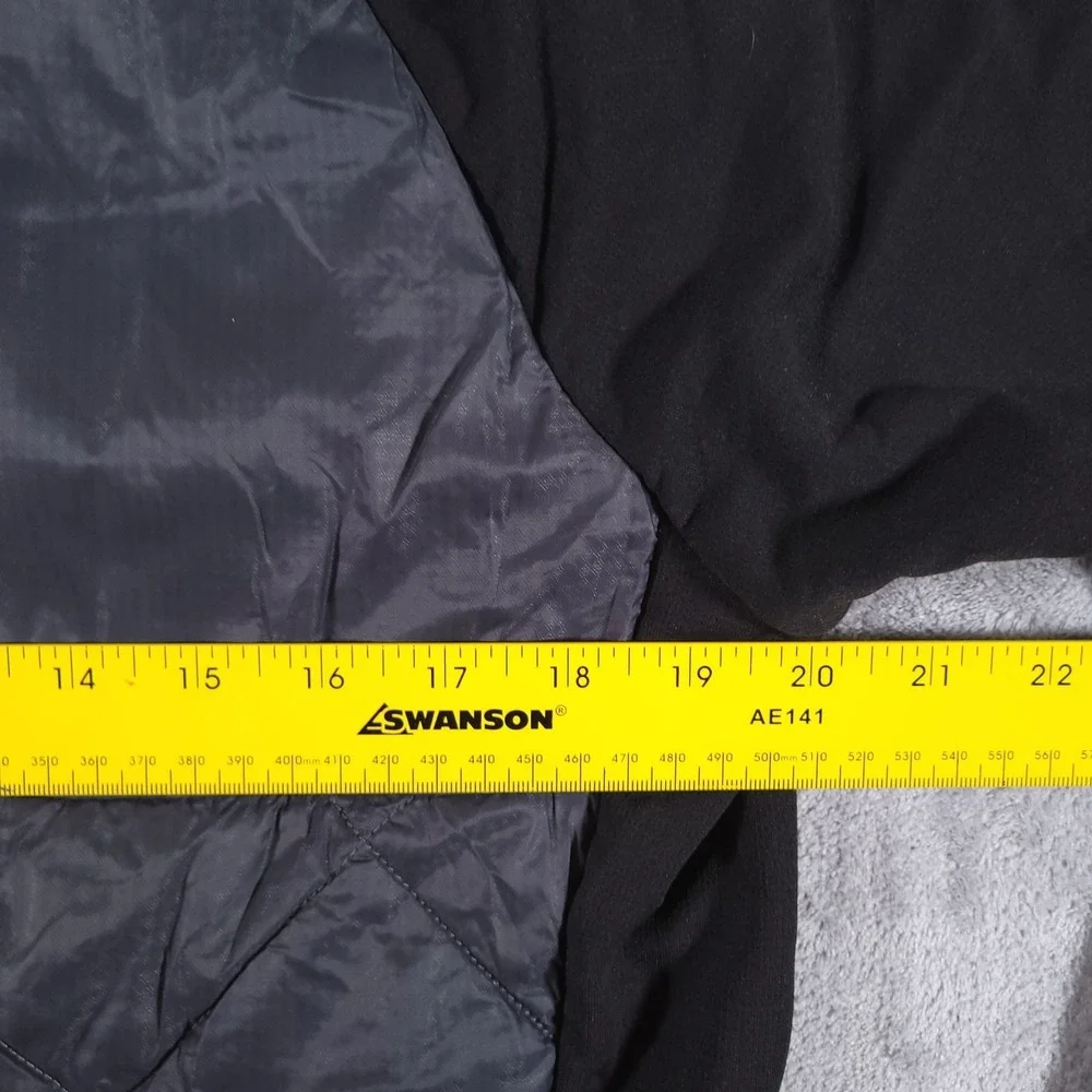 Smartwool Smartloft 120 Jacket Mens Large Black Grey Quilted Hybrid Wool Blend